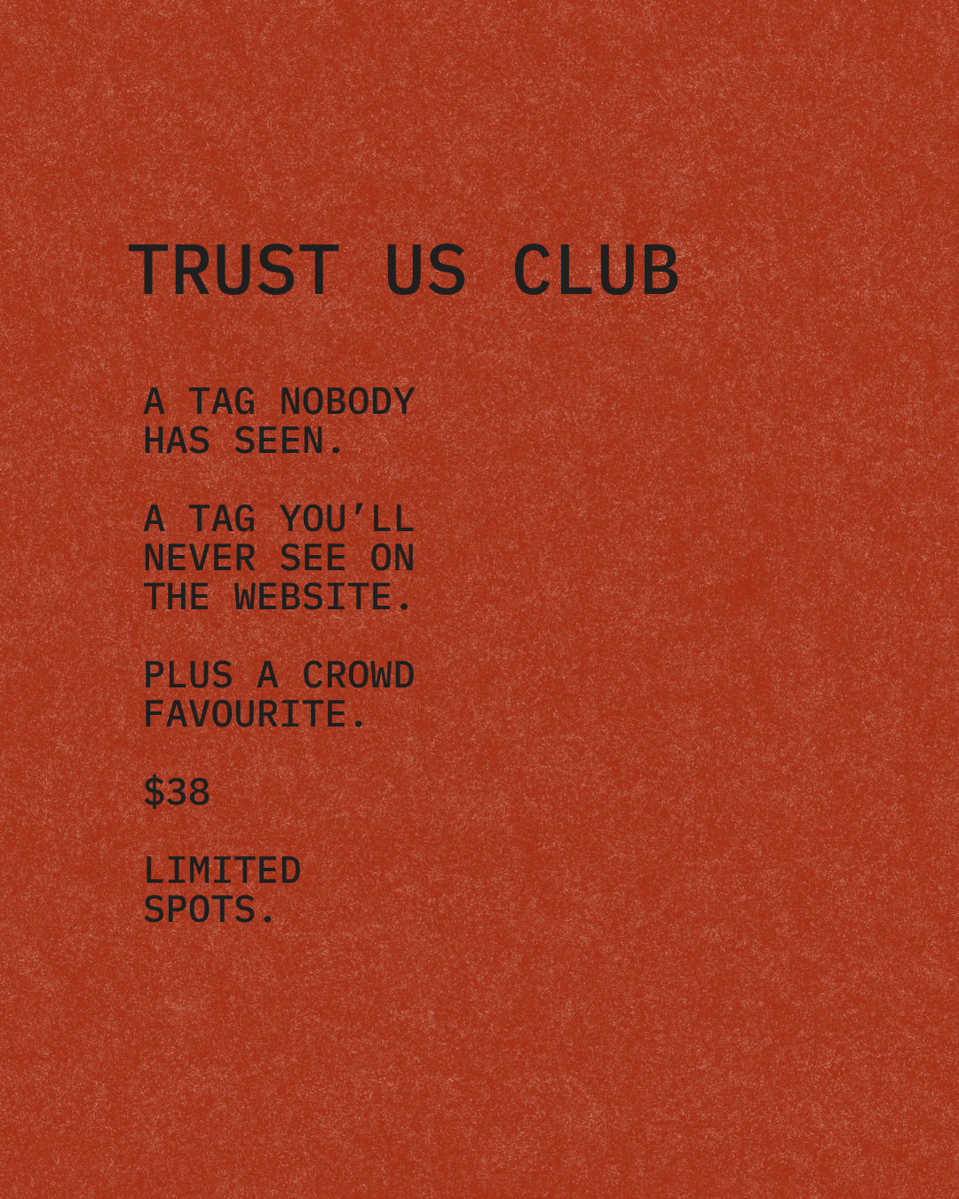 TRUST US CLUB - RELEASE 2