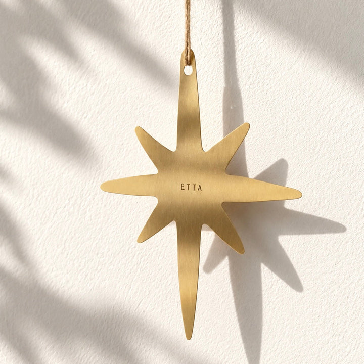 LIMITED PREORDER CUSTOM PERFECTLY IMPERFECT HAND STAMPED  WONKY STAR TREE DECORATION - ships november